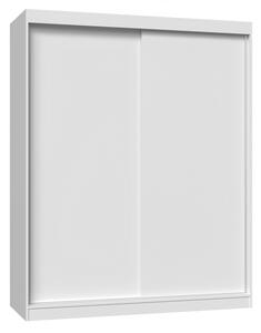 Šatní skříň 160 cm s posuvnými dveřmi RANNO 4 - bílá