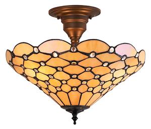 Endon 64300 - Přisazený lustr Tiffany PEARL 3xE27/60W/230V pr. 37 cm