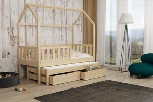 Dětská postel s přistýlkou Revo, Bílá, 80x180 cm