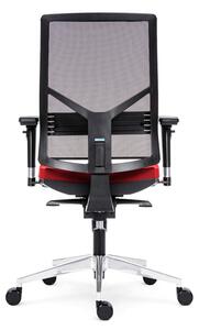 ANTARES kancelářská židle 1850 SYN Omnia ALU, nosnost 130 kg, Mechanika: SL s posuvem sedáku, Hlavová opěrka: Ne, Područky: AR08C PU, Kříž: Leštěný hliník. Židle je v plné výbavě
