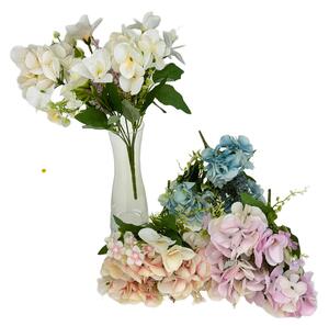 Puget hortenzie/ lilie 36 cm mix barev Barva: Staro-růžová