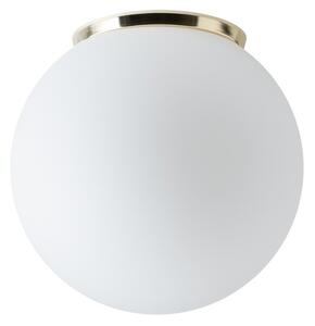 OS STY44988 STYX 2 stropní/nástěnné skleněné svítidlo mosaz / bílá IP65 25W E27 - OSMONT