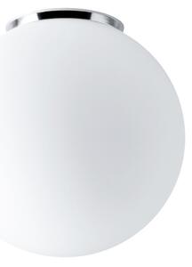 OS STY45001 STYX 3 stropní/nástěnné skleněné svítidlo chrom / bílá IP65 25W E27 - OSMONT