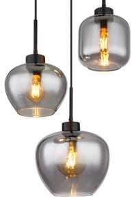 Globo 15549-3SH - Lustr na lanku MATT 3xE27/40W/230V černá