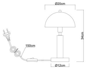 Globo 24868W - Stolní lampa JANIE 1xE14/40W/230V bílá