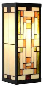 Nástěnná lampa tiffany Yves II - 14*16*40 cm E27/max 1*100W - Clayre & Eef