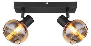 Globo 54309-2B - Bodové svítidlo TOKKI 2xE14/40W/230V černá
