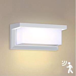 Brilagi-LED Venkovní nástěnné svítidlo se senzorem BRICKY LED/12W/230V bílá IP54