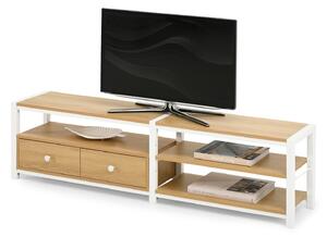 TV stolek/skříňka Empantana (bílá). Akce -11%