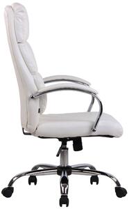 Kancelářská židle Spalding - umělá kůže | bílá
