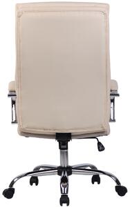 Kancelářská židle Spalding - umělá kůže | krémová