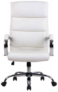 Kancelářská židle Spalding - umělá kůže | bílá