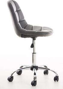 Kancelářská židle Lisburn - umělá kůže | šedá
