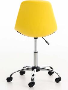 Kancelářská židle Lisburn - umělá kůže | žlutá