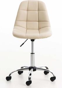 Kancelářská židle Lisburn - umělá kůže | krémová
