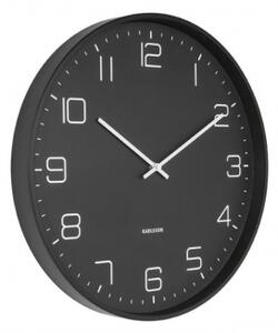 KARLSSON LOFTY nástěnné hodiny černá