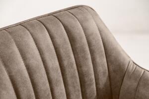 Barová židle TURIN vintage taupe mikrovlákno Nábytek | Jídelní prostory | Barové židle