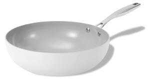 Elmich Nepřilnavá keramická Wok pánev Vital Ø 26 cm - krémově bílá