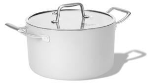 Elmich Nepřilnavý keramický hrnec Vital Ø 24 cm (5L) - krémově bílá