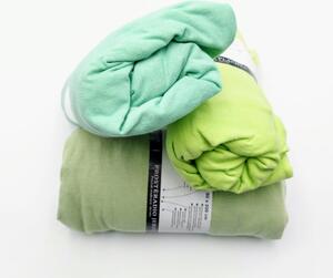 Barevné prostěradlo 100% bavlna se stahovací gumou. BARVA: Zelená, DRUH: 140-160 x 200 cm