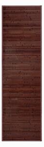 Tmavě hnědý bambusový koberec 60x200 cm – Casa Selección