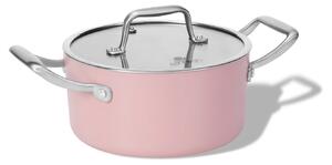 Elmich Nepřilnavý keramický hrnec Vital Ø 18 cm (2L) - růžová