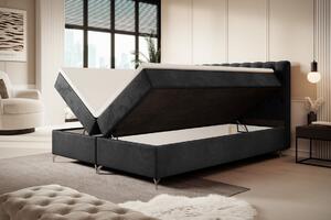 Čalouněná postel 120x200 ADRIA COMFORT s úložným prostorem - světle grafitová