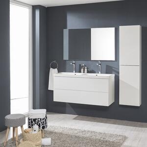 Mereo Aira, koupelnová skříňka s umyvadlem z litého mramoru 81 cm, bílá, dub, šedá Aira, koupelnová skříňka s umyvadlem z litého mramoru 81 cm, bílá …