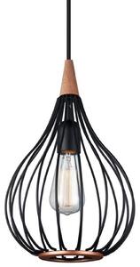Drops Závěsné Světlo Ø23 Black/Dark Wood- Halo Design