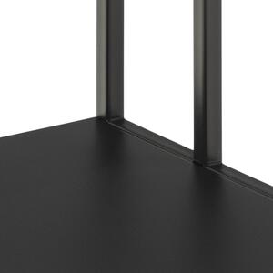 Industriální boční stolek Černý DOTHI