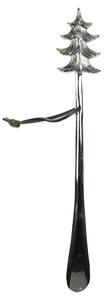 Stříbrná kovová lžíce na obouvání stromek Tree - 51cm - Mars & More