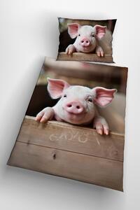 3d povlečení s prasátkem - Piggy 140x200 cm