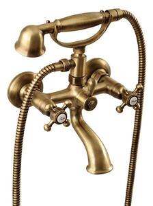 SAPHO - ANTEA nástěnná vanová baterie kompletní, bronz 3016