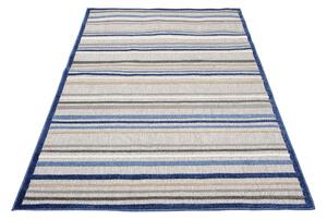 Makro Abra Moderní kusový koberec AVENTURA ED50A Proužky šedý modrý Rozměr: 80x150 cm