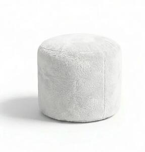 Sablio Taburet Circle SOFTY - Cloud White - 38x48 cm