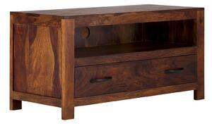 Masivní TV stolek z palisandru Rosewood hnědá 100 cm