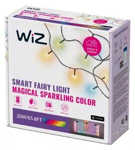 Philips Wiz 8720169076969 Wi-Fi LED Smart Fairy Light Type-C vánoční řetěz 20m 15W 2700-5000K+RGB, IP44 černá