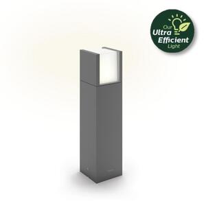 Philips 8720169278066 UltraEfficient Arbour venkovní stojanové svítidlo/zahradní sloupek V400mm LED 3,8W/800lm 2700K IP44 antracit