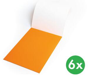 Popisovací fólie elektrostatické Symbioflipcharts 500x700 mm, oranžové
