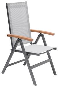 ZAHRADNÍ SKLÁDACÍ KŘESLO, dřevo, kov, textil Ambia Garden - Zahradní židle skládací