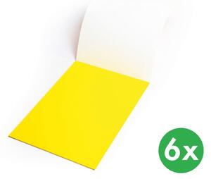 Popisovací fólie elektrostatické Symbioflipcharts 500x700 mm, žluté