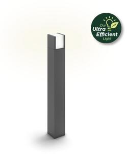 Philips 8720169278080 UltraEfficient Arbour venkovní stojanové svítidlo/zahradní sloupek V770mm LED 3,8W/800lm 2700K IP44 antracit