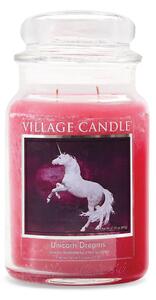 VILLAGE CANDLE Unicorn Dreams , Víčko: skleněné