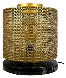 Stolní lampa Dyberg Larsen, Nantes, Zlatá / mosazná, Obývací pokoj, Mosaz, Skandinávský