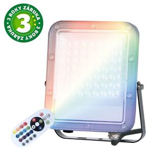 Prémiový RGB LED reflektor 30W, dálkové ovládání, 15 barev + bílá, 4 efekty, stmívání