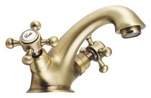 SAPHO - ANTEA stojánková umyvadlová baterie s výpustí, bronz 3176