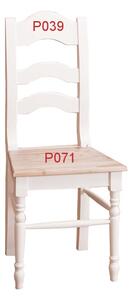 Židle Kornel 203 - bílá/bílá patina