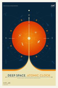 Ilustrace Deep Space Atomic Clock (Orange) - Space Series (NASA)