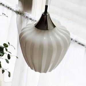 PR Home Závěsné světlo Amalfi, opálově bílé, Ø 14 cm, sklo, E14, zástrčka, Bílá / opál, Obývací pokoj / jídelna, Sklo, Skandinávský