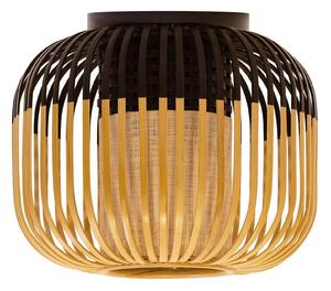Stropní Lampa Forestier, Bamboo Light XS, stmívatelné, Černá, Obývací pokoj, Bambus, Design